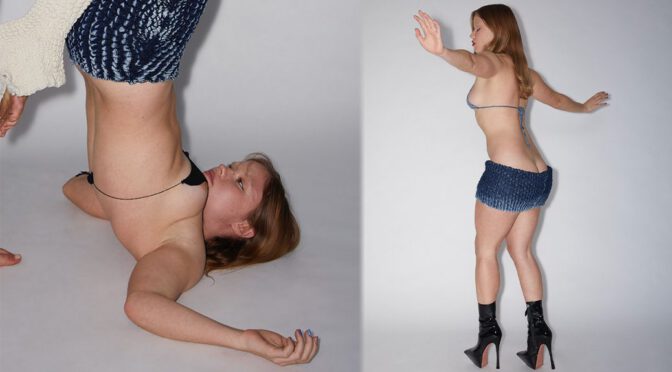 Lexee Smith Stuns in Skimpy Knitwear—Nipslip Alert!