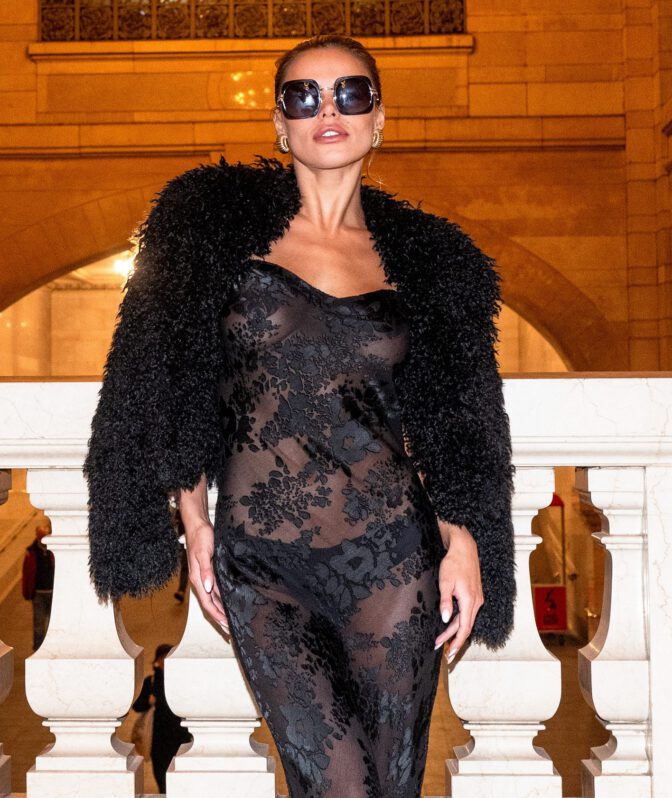 Brooks Nader Boobs Panties See Through Outfit