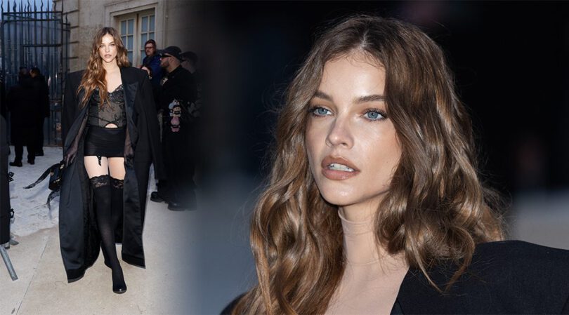 Sexy Barbara Palvin Stuns in Erotic Lingerie at Balenciaga Paris Show