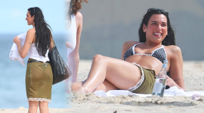 Dua Lipa’s Barely-There Bikini & Cheeky Thong Bottom Stun in Sydney