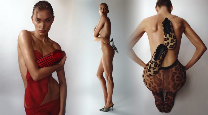 Elsa Hosk Stuns in Bold Nude Shoot for Gia Borghini’s March 2025 Collection!