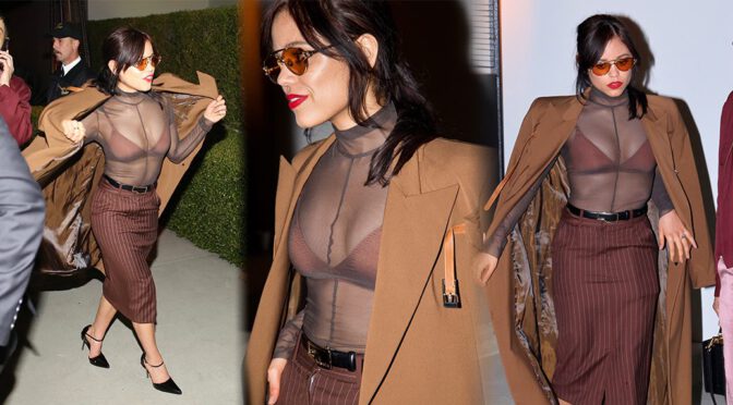 Jenna Ortega Turns Heads in a Sheer Top & Sexy Bra at Private Beverly Hills Bash!