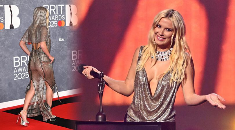 Millie Bobby Brown Stuns in Daring, Plunging Dress at BRITs 2025