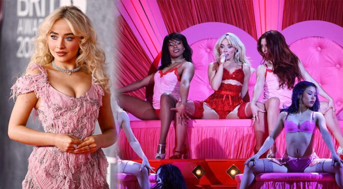 Sabrina Carpenter Turns Heads at the BRITs—From a Glam Pink Gown to a Red-Hot Stage Look!