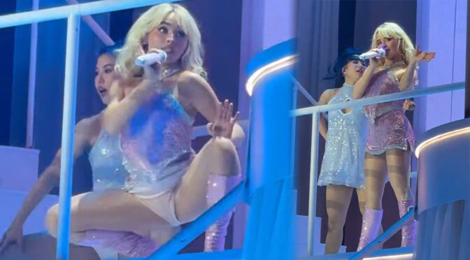 Sabrina Carpenter’s Sexy Outfit & Playful Panties Flash Steal London Show!