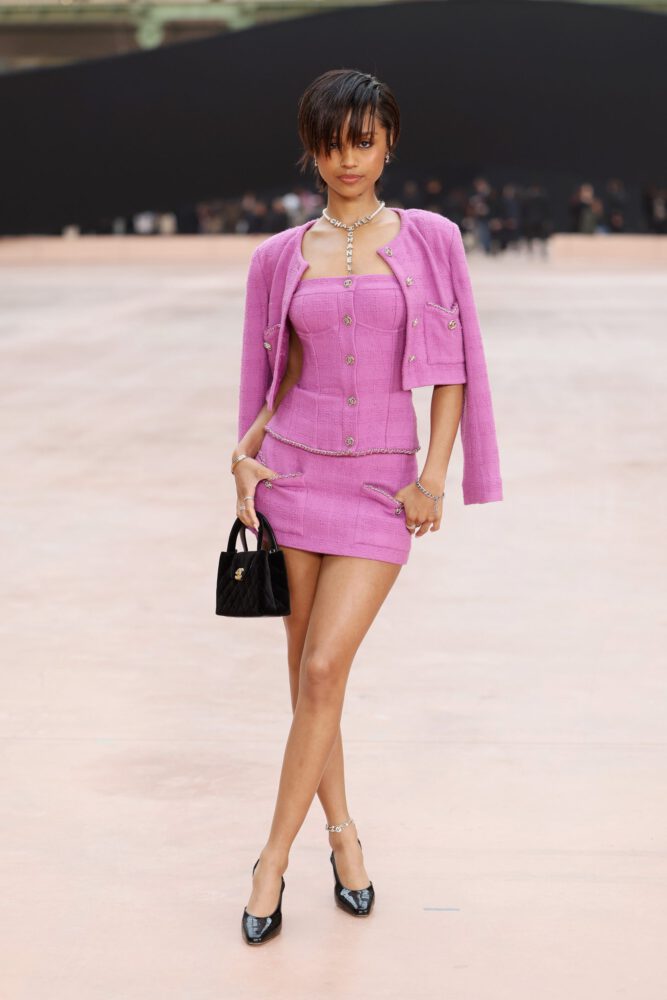 Tyla Sexy Legs Mini Skirt Chanel Fashion