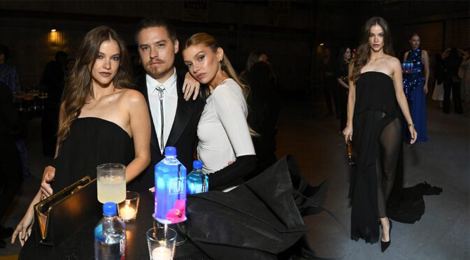 Barbara Palvin’s Sheer Gown Shows Off Panties at Fashion Trust U.S. Awards