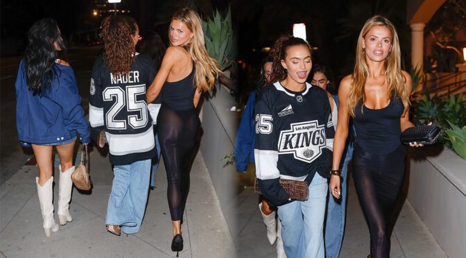 Brooks Nader Flashes Thong in See-Through Leggings – L.A. Traffic Stops for That Ass