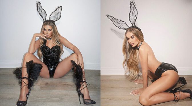 Carmen Electra’s Bunny Strip-Down: Topless & Too Damn Hot
