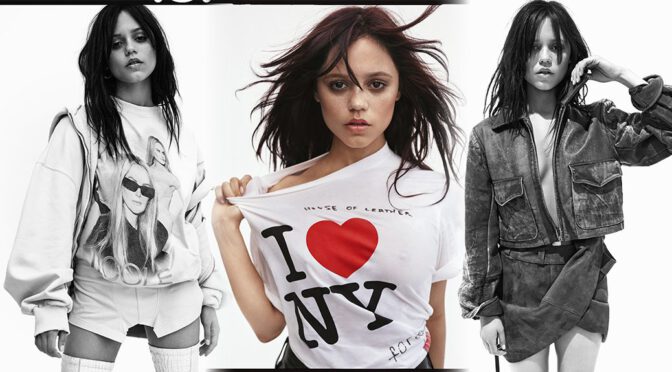 Jenna Ortega Stuns in Gorgeous Braless Looks for V Magazine Summer Issue