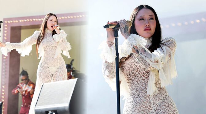 Noah Cyrus Goes Braless in See-Through Lace, Flaunts Nipples at Coachella 2025