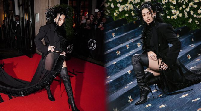 Charli XCX Flashes Her Panties in Sheer Black at 2025 Met Gala – See-Through, Sultry, Savage!