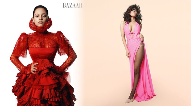Jenna Ortega’s Hottest BAZAAR Shoot Ever – Bare Legs, Deep Cleavage & Fierce Glam!