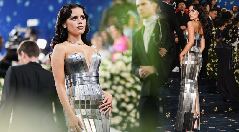 Jenna Ortega Turns Heads at 2025 Met Gala in a Jaw-Dropping Cleavage-Baring Metal Dress