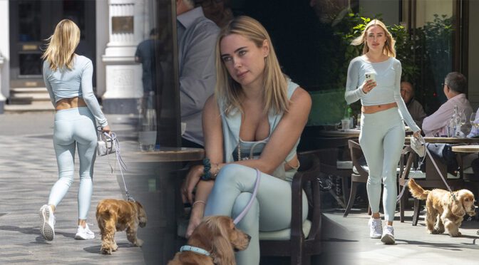 Cleavage, Curves & That Peachy Booty: Kimberley Garner’s London Stroll