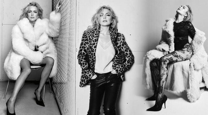 Fur, Fashion & Fierceness: Lindsay Lohan Shines in ELLE USA