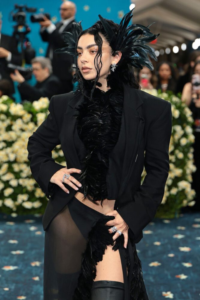 Charli Xcx Sheer Black Dress Panties Met Gala