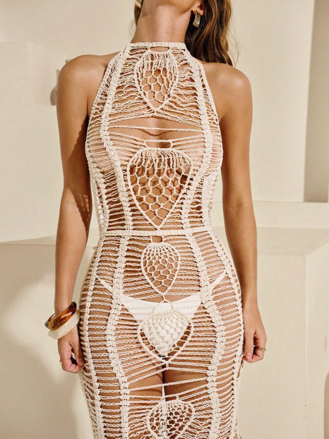 Emily Feld Braless Sexy Shein Crochet Shoot
