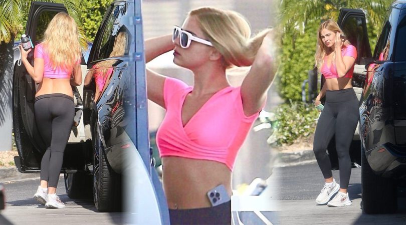 Addison Rae’s Gas Pump Show: Eye-Popping Booty and That Bare Midriff!