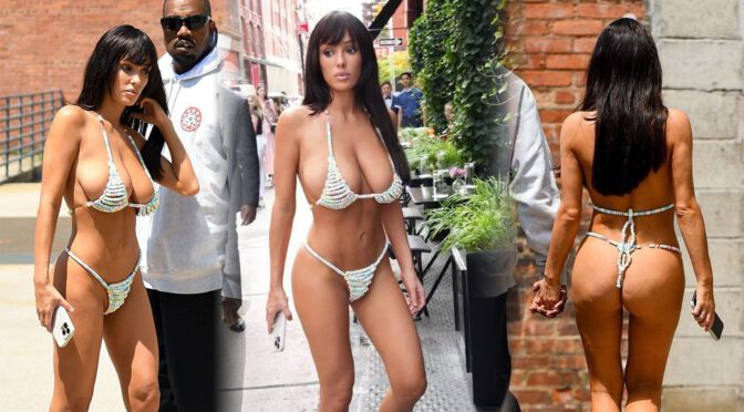 Bianca Censori’s Big Tits & Juicy Ass on Full Display in Barely-There Lingerie