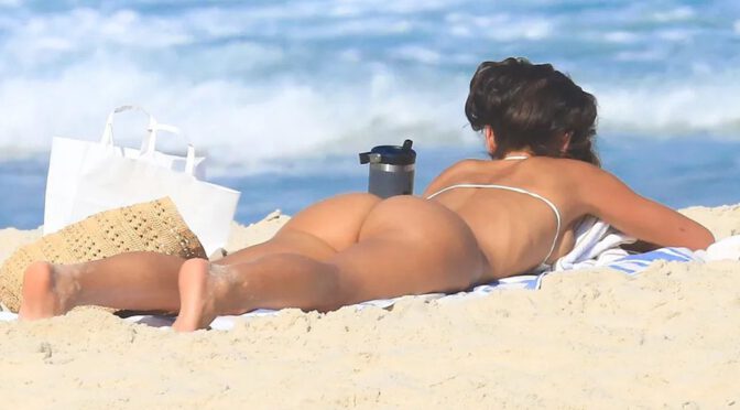 Bruna Marquezine Flaunts Her Bare Cheeks in a Micro-Thong Bikini