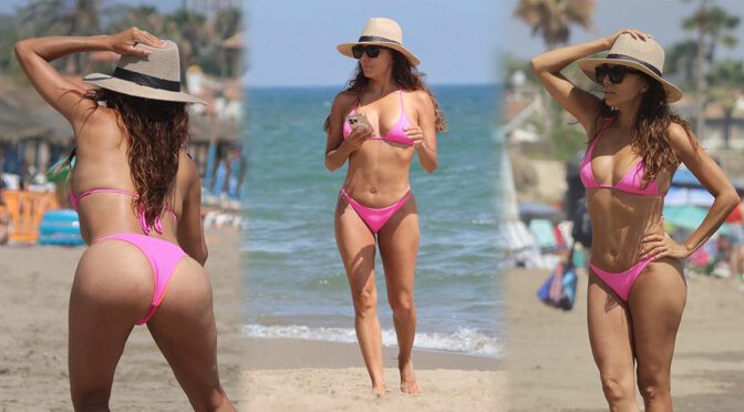 Eva Longoria Turns Marbella Into a Bikini Paradise in That Wildly Sexy Pink Thong