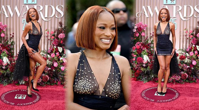 Keke Palmer Stuns Braless at BET Awards 2025: Nipples and Legs Steal the Show!