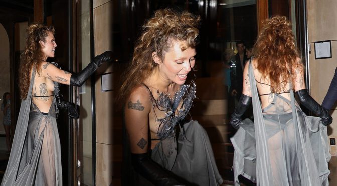 Miley Flashes It All in Paris—No Bra, No Shame, Just Sheer Seduction
