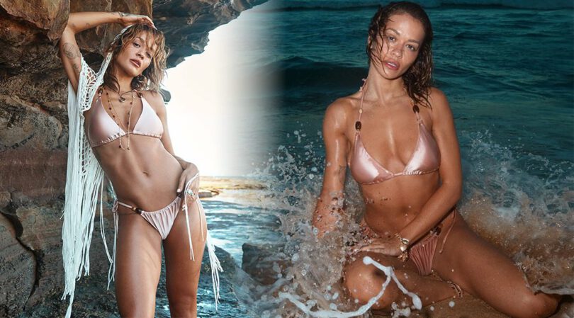 Rita Ora Stuns in Beachside Bikini Shoot for Primark