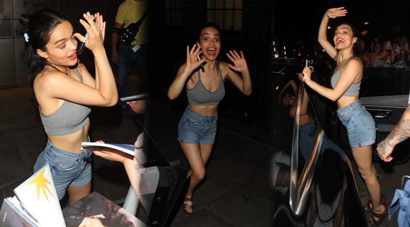 Rachel Zegler Spills Out in Tight Crop Top & Shorts After Evita Show!