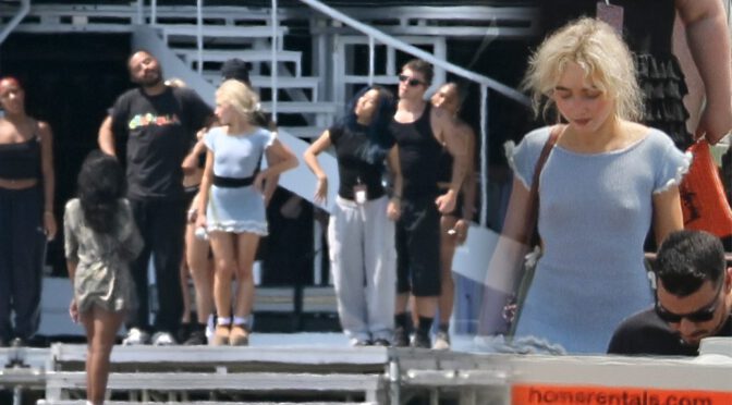 No Bra, No Problem: Sabrina Carpenter’s Nipples Steal Spotlight in Barcelona