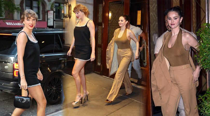 Taylor Swift & Selena Gomez Dazzle During Glamorous NYC Dinner
