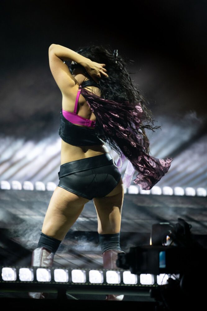 Charli Xcx Wet Leather Glastonbury Performance