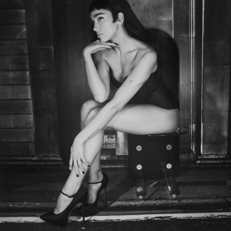 Dua Lipa Sexy Vogue Uk Red Corset Booty