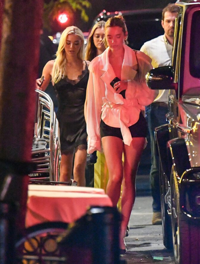 Olivia Ponton Leggy Short Shorts Nyc Night Out