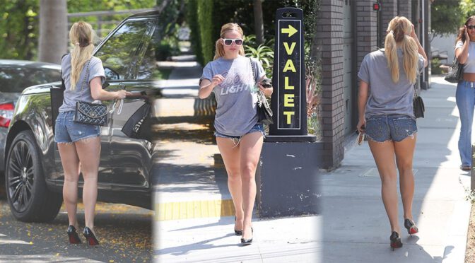 Legs for Days: Addison Rae Struts to Lululemon in Denim Cutoffs & Killer Heels