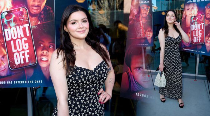 Ariel Winter Turns Heads in Flirty Black Dress at “Don’t Log Off” Premiere