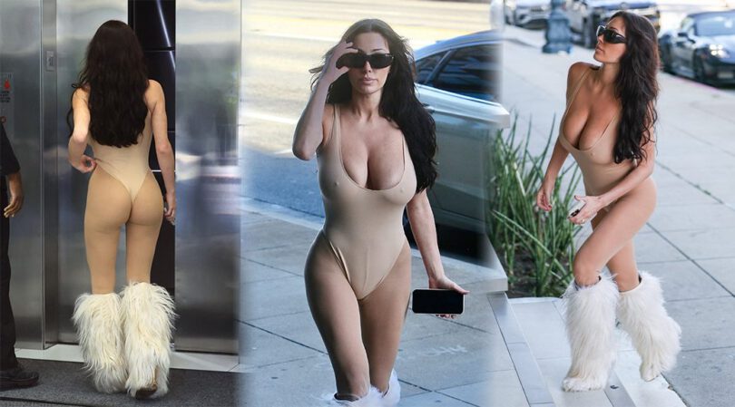 Bianca Censori Nearly Naked: Bodysuit Clings to Every Inch of Her Body