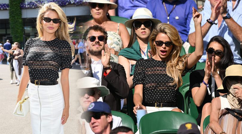 Brooks Nader Braless at Wimbledon: Nip Slip & Sheer Heat!