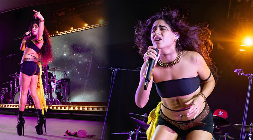 Jessie Reyez Sizzles in Booty Shorts & Killer Heels at Austin Show