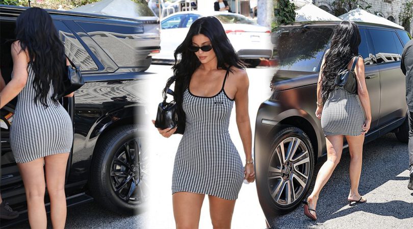 Boobs, Hips, and That Ass – Kylie Jenner Owns the Sidewalk in This Dress