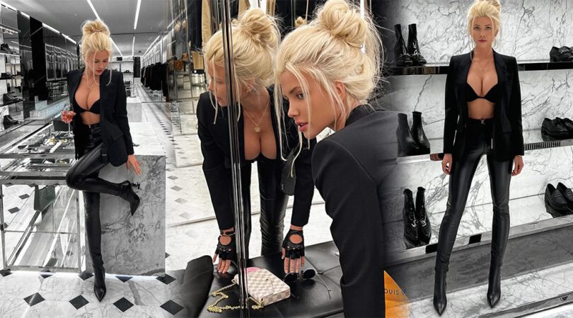 Nata Lee Rocks a Bra-Busting Blazer Look That Screams Sex Appeal
