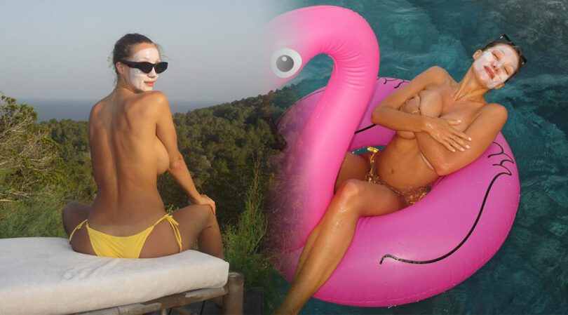 No Top, No Problem: Penny Lane’s Naughty Pool Tease