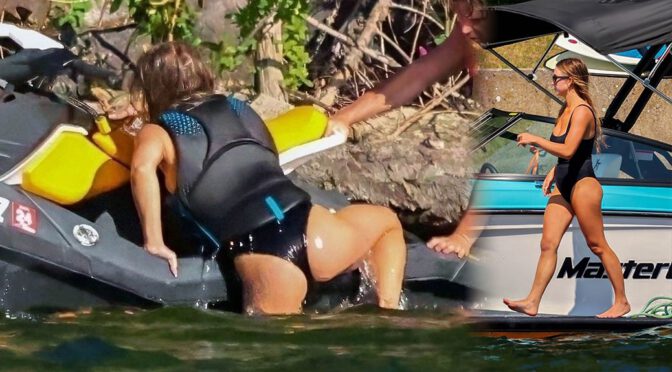 Sydney Sweeney’s Booty Takes Over Idaho Lake in Cheeky Swimsuit