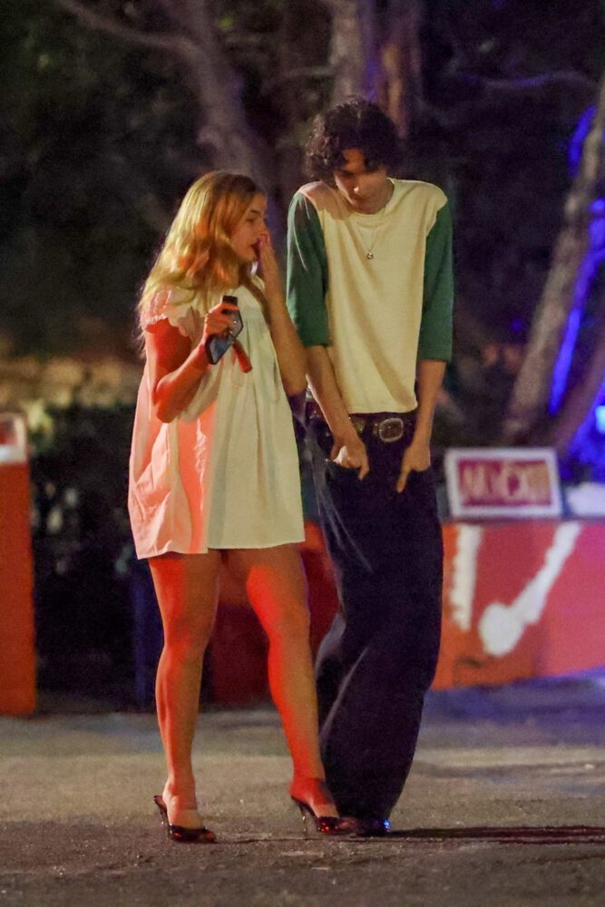 Addison Rae Mini Dress Leggy La Date Night