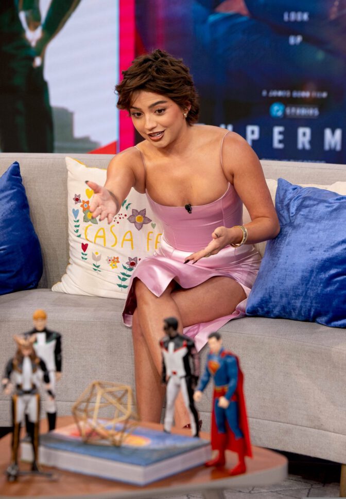 Isabela Merced Tight Satin Dress Despierta America
