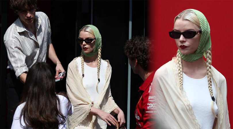 Anya Taylor-Joy Goes Braless at F1—Nipples Steal the Grid