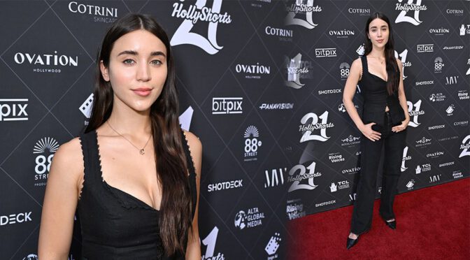 Busty Caylee Cowan Brings Serious Cleavage to 21st HollyShorts Festival