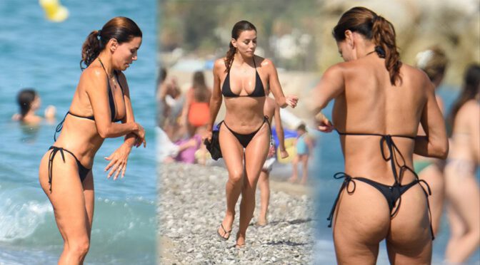 Eva Longoria’s Ass, Cleavage & Wet Bikini – Marbella Gone Wild