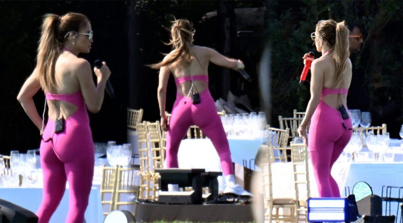 Jennifer Lopez’s Pink Catsuit Rehearsal in Sardinia Goes Viral!